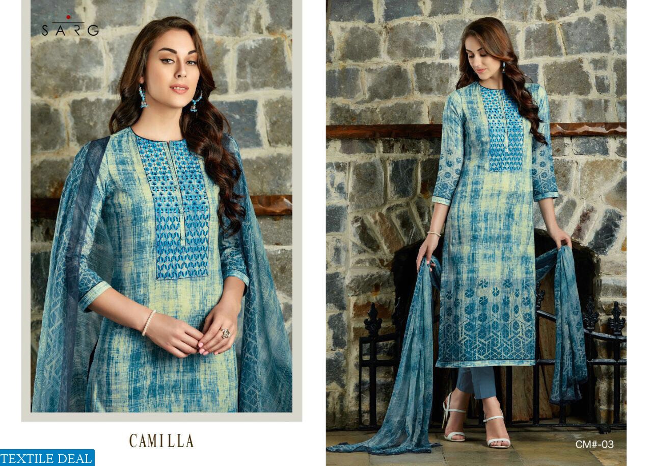 Sarg Camilla Wholesale Luxury Salwar suits collection